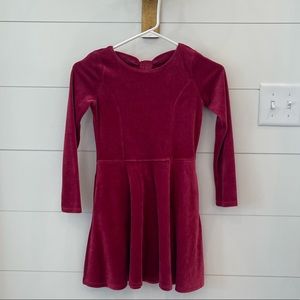Abercrombie Kids girls size 7/8 velour dress